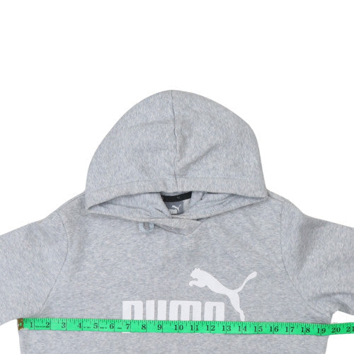 Mens UK Size M PUMA Grey Pullover Hoodie