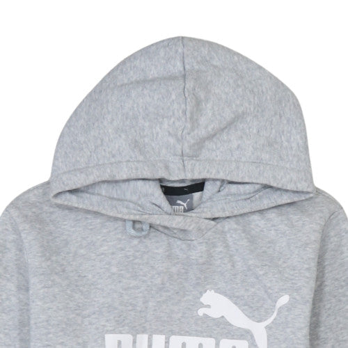Mens UK Size M PUMA Grey Pullover Hoodie