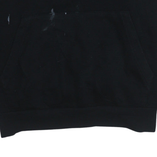 Mens UK Size XL Kappa Black Pullover Hoodie