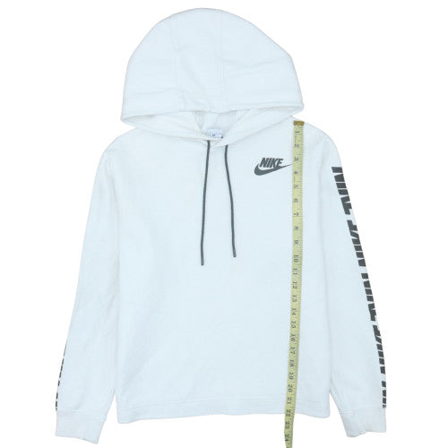 Mens UK Size S Nike White Pullover Hoodie