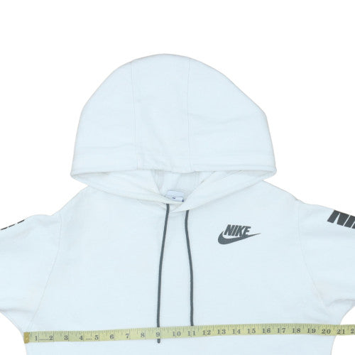 Mens UK Size S Nike White Pullover Hoodie