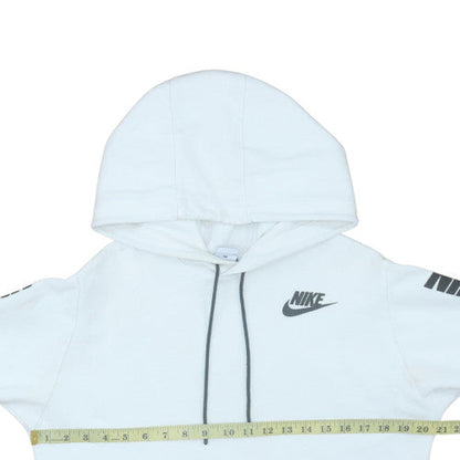 Mens UK Size S Nike White Pullover Hoodie