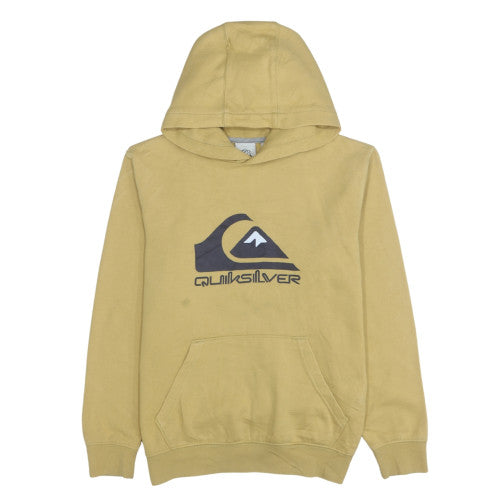 Mens UK Size M Quiksilver Beige Pullover Hoodie