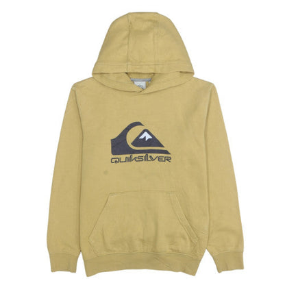 Mens UK Size M Quiksilver Beige Pullover Hoodie