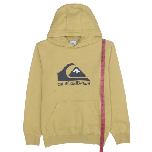 Mens UK Size M Quiksilver Beige Pullover Hoodie