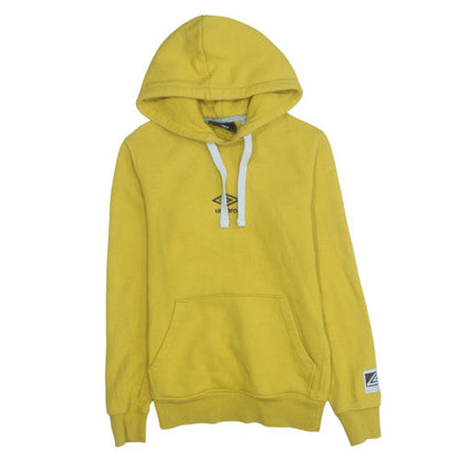 Mens UK Size XS Umbro Yellow Pullover Hoodie