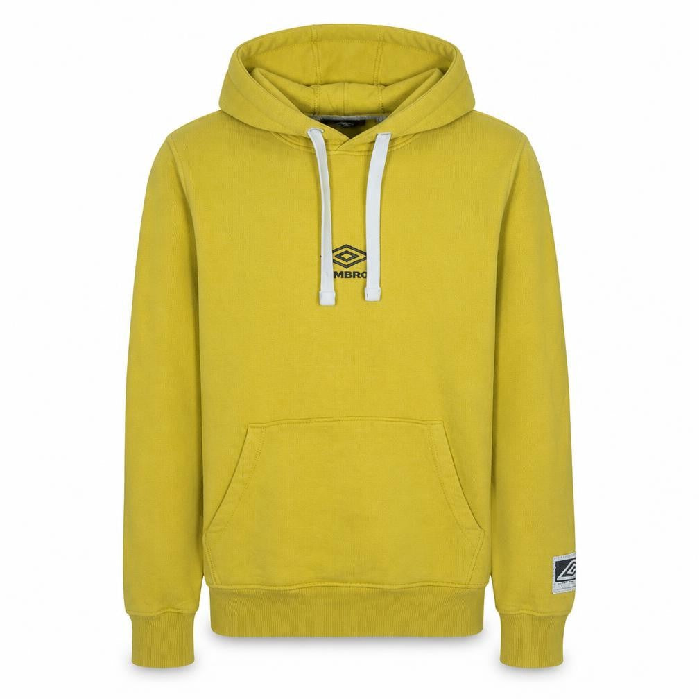 Mens UK Size XS Umbro Yellow Pullover Hoodie