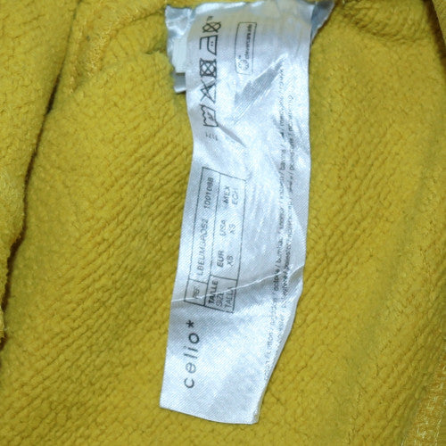 Mens UK Size XS Umbro Yellow Pullover Hoodie