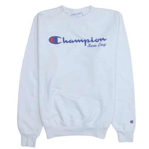 Mens UK Size S Champion White Pullover Sweatshirt