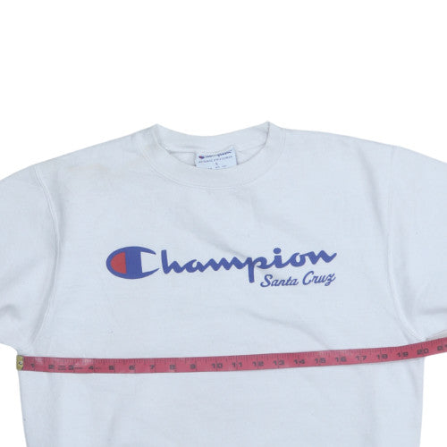 Mens UK Size S Champion White Pullover Sweatshirt