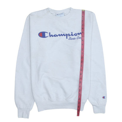 Mens UK Size S Champion White Pullover Sweatshirt