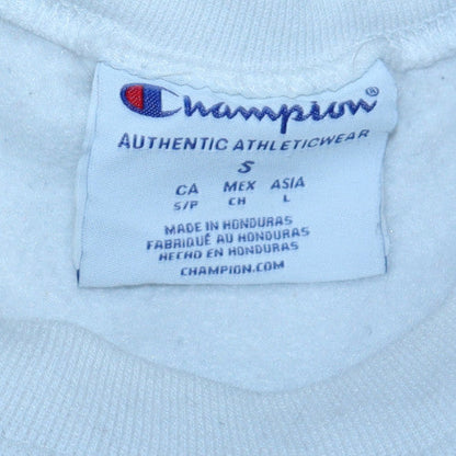 Mens UK Size S Champion White Pullover Sweatshirt