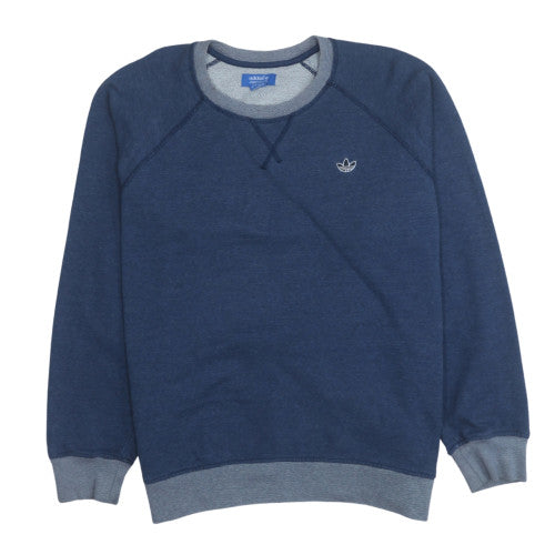 Mens UK Size L adidas Blue Pullover Sweatshirt