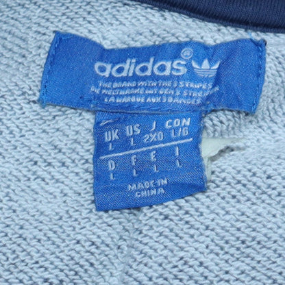 Mens UK Size L adidas Blue Pullover Sweatshirt