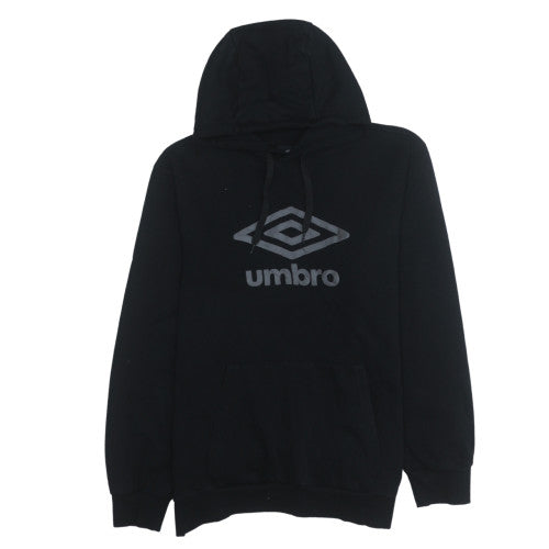 Mens UK Size M Umbro Black Pullover Hoodie