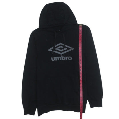 Mens UK Size M Umbro Black Pullover Hoodie