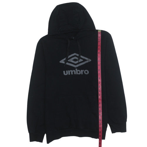 Mens UK Size M Umbro Black Pullover Hoodie