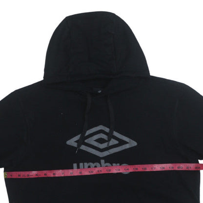 Mens UK Size M Umbro Black Pullover Hoodie