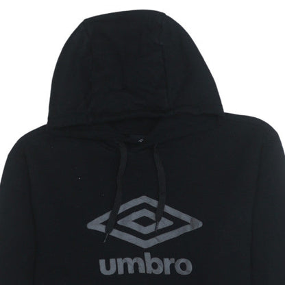 Mens UK Size M Umbro Black Pullover Hoodie