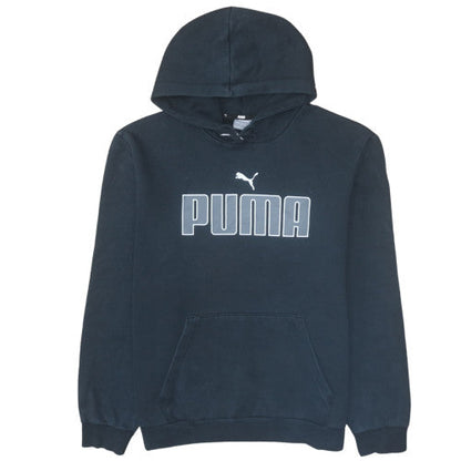 Mens UK Size L PUMA Black Pullover Hoodie