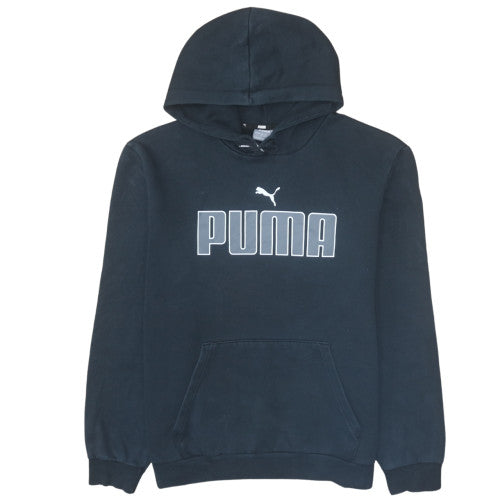 Mens UK Size L PUMA Black Pullover Hoodie