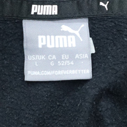 Mens UK Size L PUMA Black Pullover Hoodie