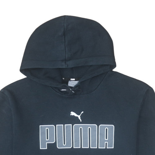 Mens UK Size L PUMA Black Pullover Hoodie