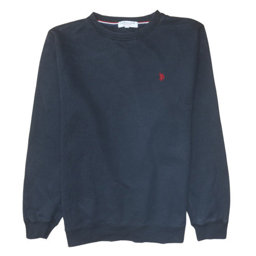 Mens UK Size XL U.S. Polo Assn. Black Pullover Sweatshirt