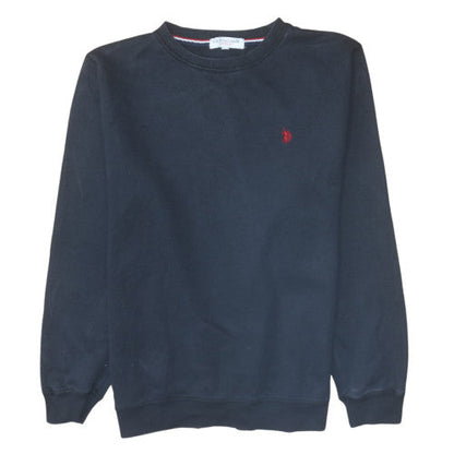 Mens UK Size XL U.S. Polo Assn. Black Pullover Sweatshirt