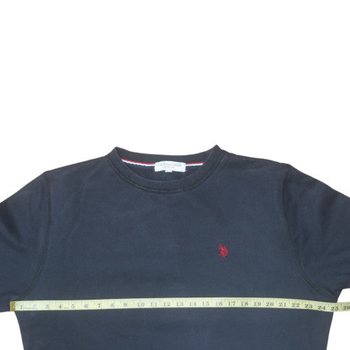 Mens UK Size XL U.S. Polo Assn. Black Pullover Sweatshirt