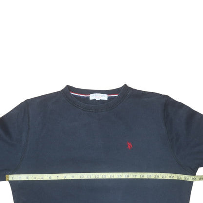 Mens UK Size XL U.S. Polo Assn. Black Pullover Sweatshirt