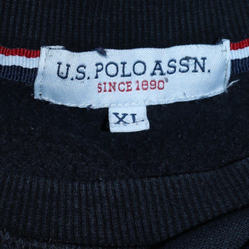 Mens UK Size XL U.S. Polo Assn. Black Pullover Sweatshirt