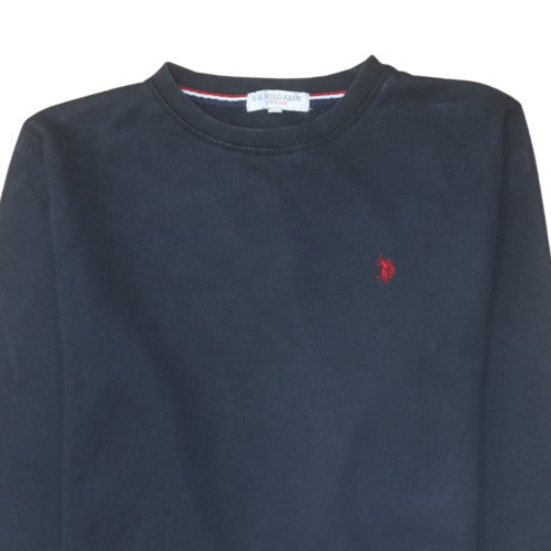 Mens UK Size XL U.S. Polo Assn. Black Pullover Sweatshirt