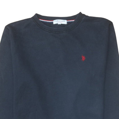 Mens UK Size XL U.S. Polo Assn. Black Pullover Sweatshirt
