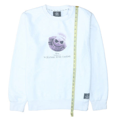 Womens UK Size L Primark White Pullover Sweatshirt
