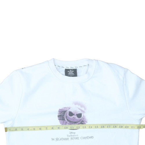 Womens UK Size L Primark White Pullover Sweatshirt
