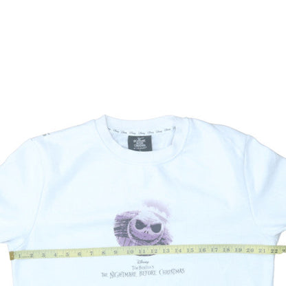 Womens UK Size L Primark White Pullover Sweatshirt