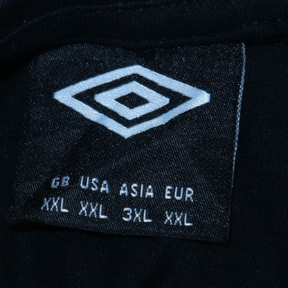 Umbro Mens Black 2XL Sports T-Shirt Crew Neck Cotton Top