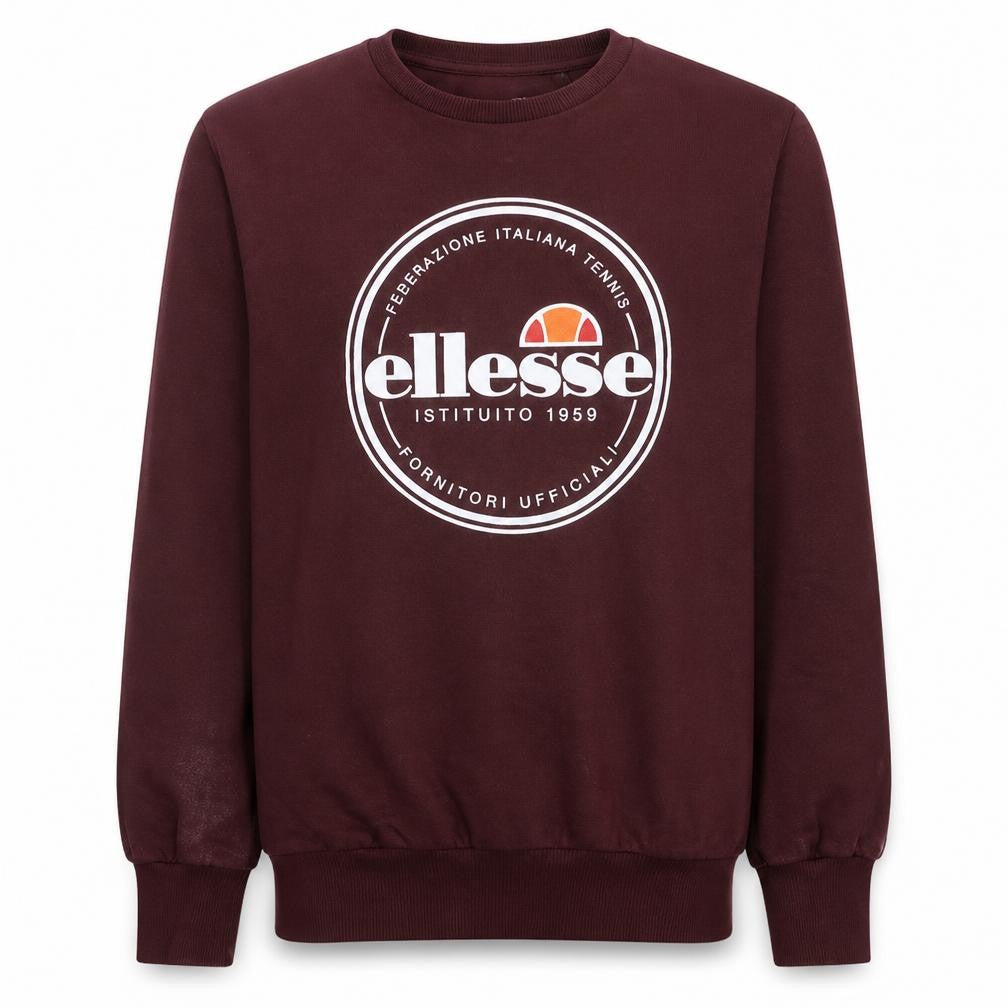 Mens UK Size M ellesse Brown Pullover Sweatshirt