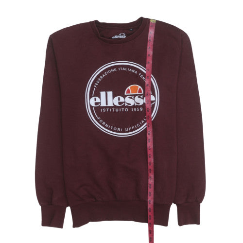Mens UK Size M ellesse Brown Pullover Sweatshirt