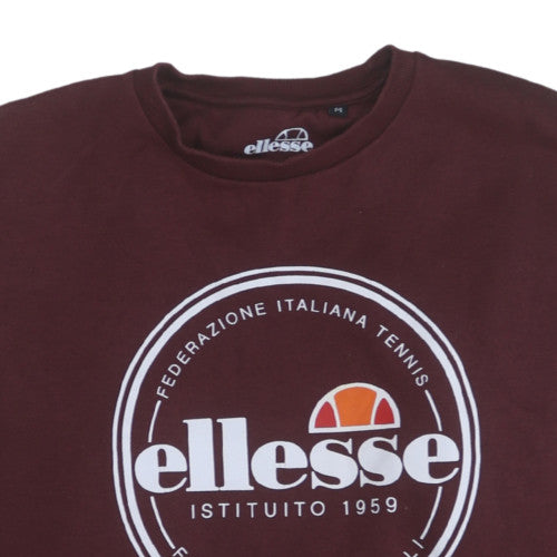 Mens UK Size M ellesse Brown Pullover Sweatshirt