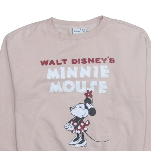 Womens UK Size S Disney Beige Pullover Sweatshirt