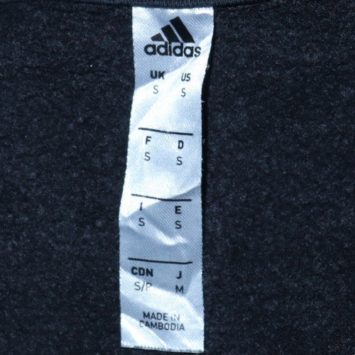 Mens UK Size S adidas Black Pullover Hoodie