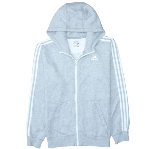 Mens UK Size L adidas Grey Full Zip Hoodie