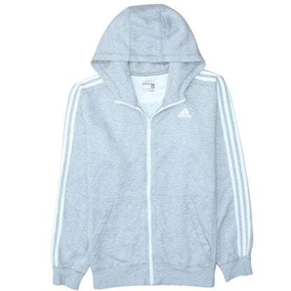 Mens UK Size L adidas Grey Full Zip Hoodie