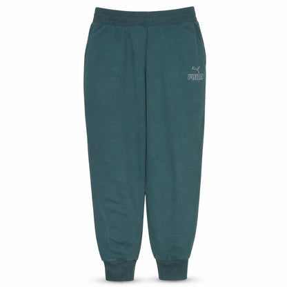 Puma Men’s Green Fleece Jogger Trousers Size L Regular Fit