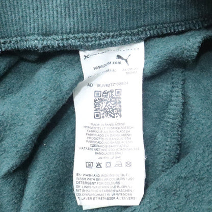 Puma Men’s Green Fleece Jogger Trousers Size L Regular Fit