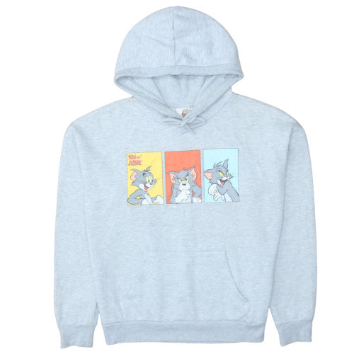 Womens UK Size S Tom & Jerry Grey Pullover Hoodie