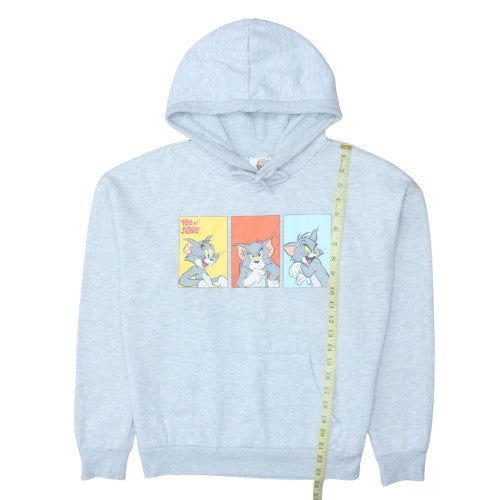Womens UK Size S Tom & Jerry Grey Pullover Hoodie