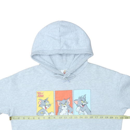 Womens UK Size S Tom & Jerry Grey Pullover Hoodie